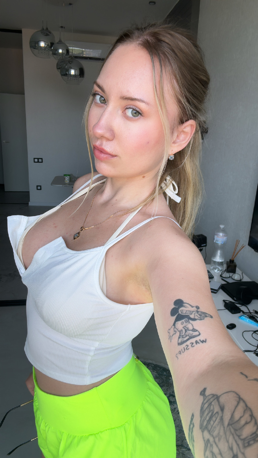 KateV in her underwear in Luxembourg