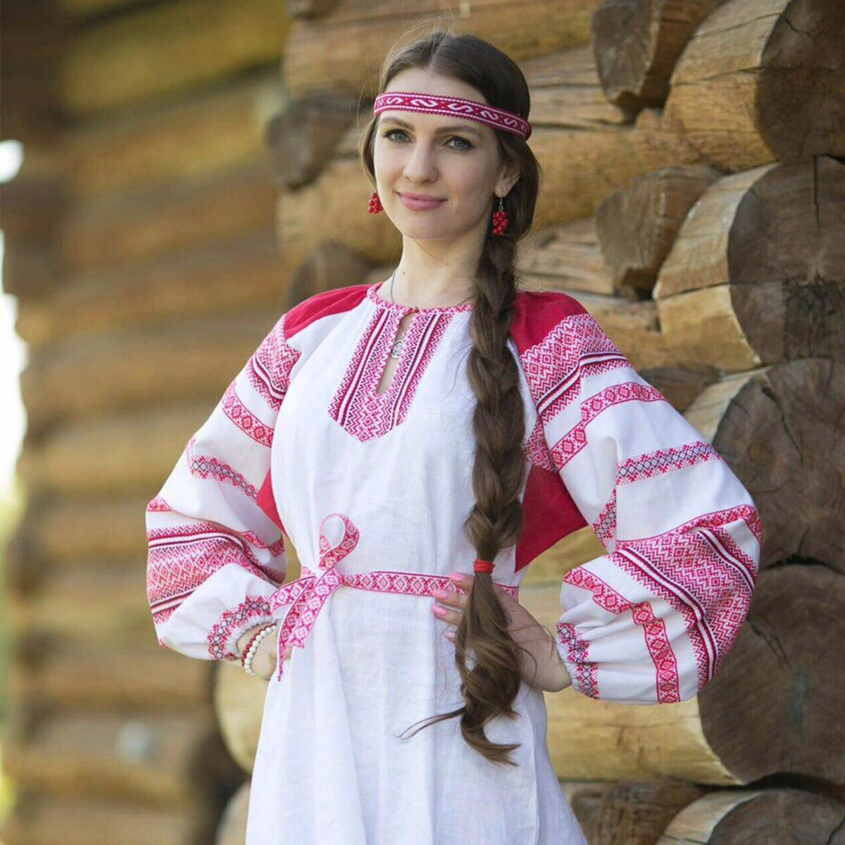 Girls in Slavic costumes in Luxembourg