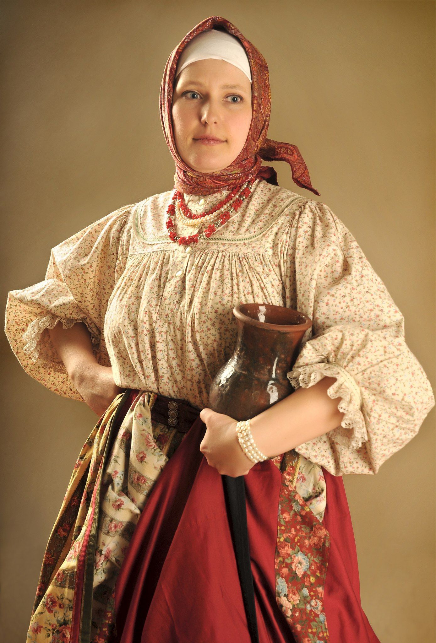 Girls in Slavic costumes in Luxembourg